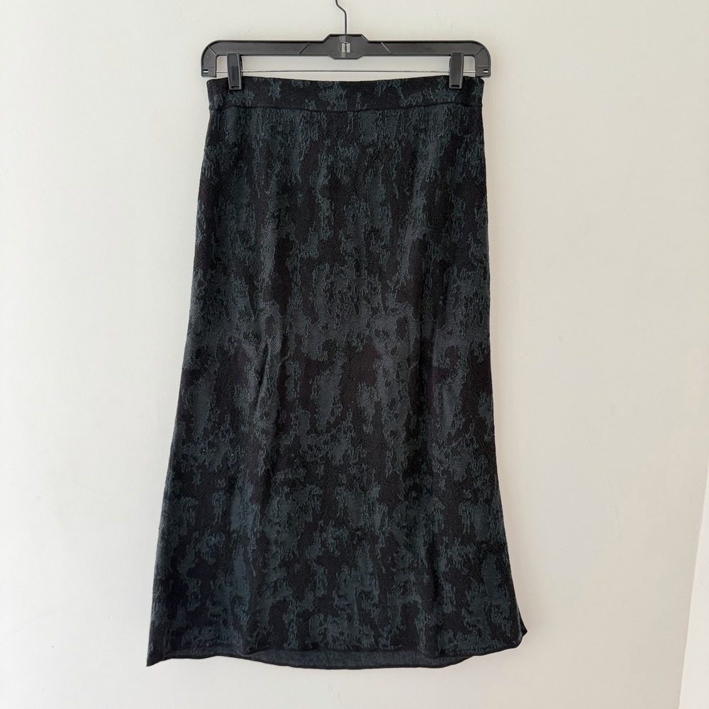 Peruvian Connection Pima Cotton Alpaca Skirt Women's L Metallic Boho Maxi